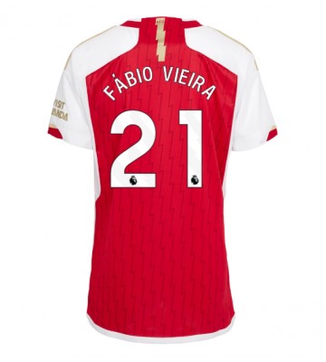 Arsenal Fabio Vieira #21 Hjemmebanetrøje Dame 2023-24 Kort ærmer